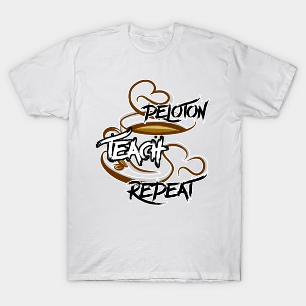 Coffee Teach Repeat T-Shirt by M-HO design